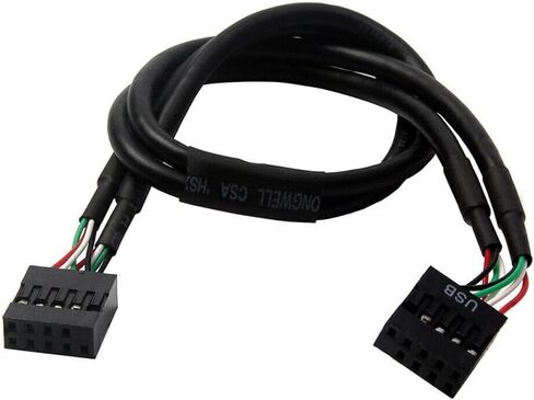 USB 2.0 9 Pin to Dual 9 Pin Internal PCB Cable for PC in Kuwait