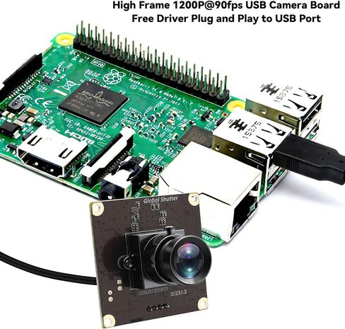 90fps Global Shutter USB Camera Module, 1200P High Speed Webcam in Kuwait
