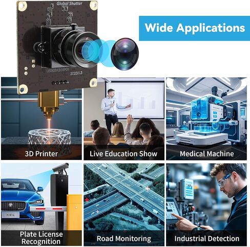 90fps Global Shutter USB Camera Module, 1200P High Speed Webcam in Kuwait