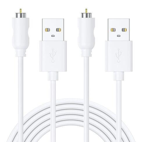 Vanjua 2 Pack Rose Charger Magnetic Charging Cables, USB Cable 1-Pin Single Point Magnetic DC Charger Cord for Quick Charging Replacement -1 Dot Massager in Kuwait