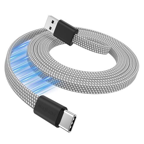 Magnetic Coiled USB A to USB C Cable 3.3FT, Organized Fast Charger Cord in Kuwait