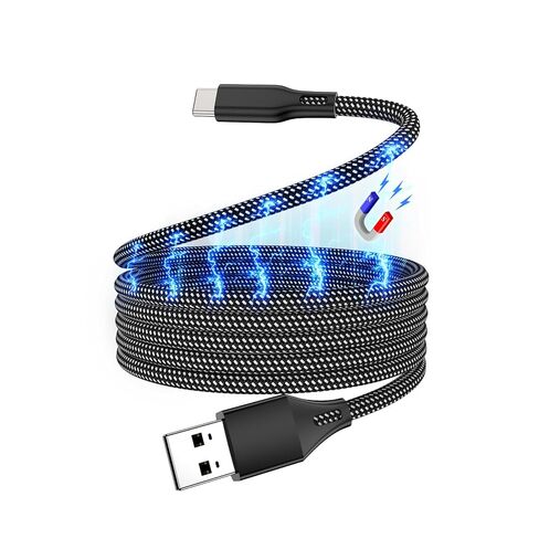 Magnetic Coiled USB A to USB C Cable 3.3FT, Organized Fast Charger Cord in Kuwait