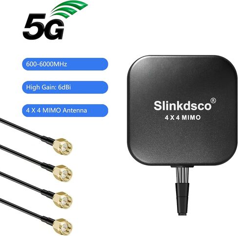 4x4 MIMO Omnidirectional Wide-Band 600-6000MHz 4G LTE 5G External Antenna in Kuwait