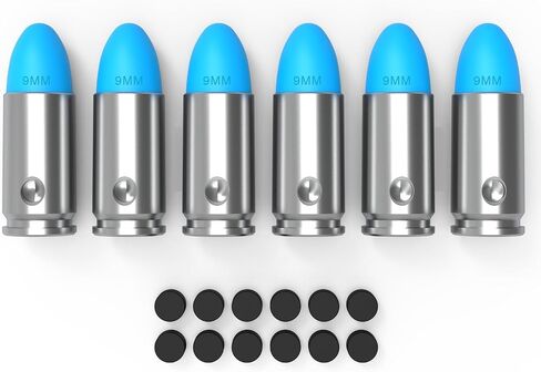 BOOLIT EYE Pro 9mm Safety Trainer Cartridge Dummy Rounds/Dry Fire Training Snap Caps, 6 Pcs in Saudi Arabia