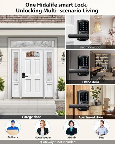 Smart Keypad Door Lock with Handle Keyless Entry Digital Code App Control in Kuwait
