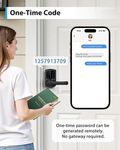 Smart Keypad Door Lock with Handle Keyless Entry Digital Code App Control in Kuwait