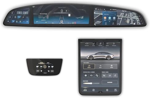 TWRAPS Screen Protectors for Lucid Air - All 3 Matte/Anti-glare, Includes Main, Pilot and Back Display Protection for the Touchscreen & Infotainment System in Kuwait