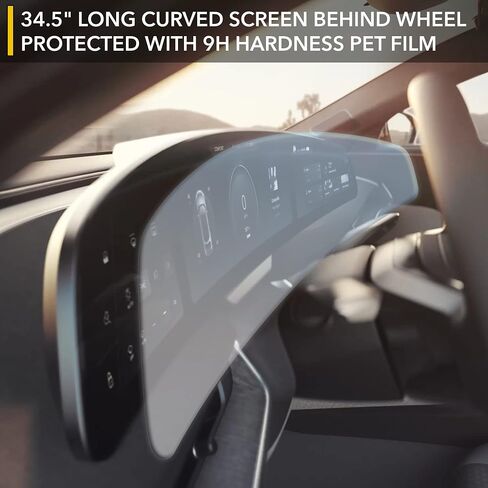 TWRAPS Screen Protectors for Lucid Air - All 3 Matte/Anti-glare, Includes Main, Pilot and Back Display Protection for the Touchscreen & Infotainment System in Kuwait