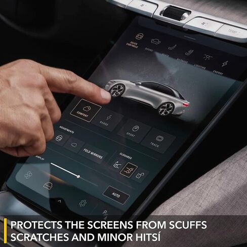TWRAPS Screen Protectors for Lucid Air - All 3 Matte/Anti-glare, Includes Main, Pilot and Back Display Protection for the Touchscreen & Infotainment System in Kuwait