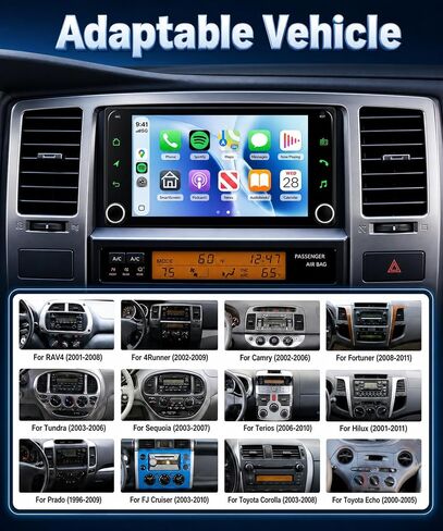 7" Linux Radio for Toyota Camry 03-06 Corolla RAV4 4Runner Upgrade in Kuwait