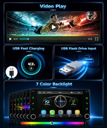 7" Linux Radio for Toyota Camry 03-06 Corolla RAV4 4Runner Upgrade in Kuwait