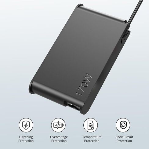 170W Laptop Charger for Lenovo Legion Slim 5 5i ThinkPad P1 P16 P70 P71 P72 P73 P51 P52 IdeaPad Pro 5 5i Yoga Pro 9i Lenovo LOQ ADL170SCC3A 4X20S56697 ADL170SDC3A ADL170SLC3A 20V 8.5A AC Adapter Cord in Kuwait