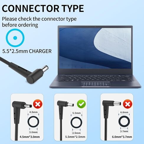 90W 19V 4.74A 5.5 * 2.5mm Charger for Asus ADP-90YD B ROG Swift Monitor in Kuwait