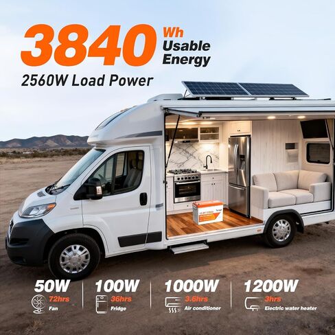 بطارية ليثيوم TEMGO 12V 300Ah LiFePO4 مع مراقبة بلوتوث والتطبيق in Kuwait