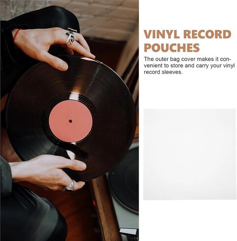 Record Sleeves 30Pcs Vinyl Record Outer Sleeves, Durable Waterproof High Transparency Album Covers in Saudi Arabia