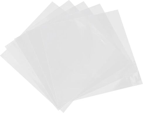 Record Sleeves 50Pcs Clear Vinyl Record Outer Sleeves, 12-Inch Transparent Dust Proof Album Cover in Saudi Arabia