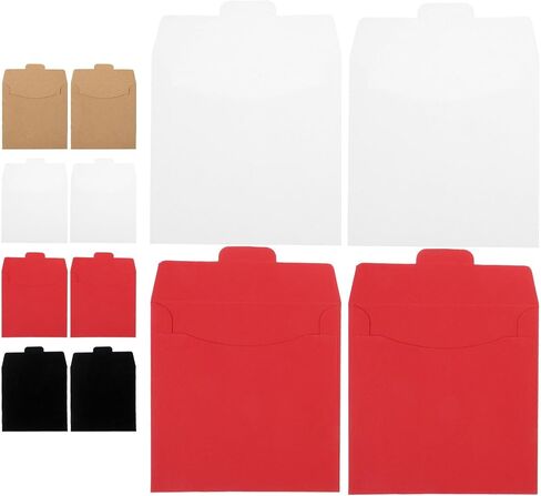 PartyKindom 20pcs Paper DVD Sleeves for Versatile Use and Organization, Sturdy Paper Material CD Holders Storage Cases for Home and Travel in Kuwait