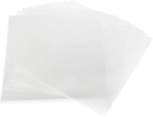 Record Sleeves 50PCS Transparent OPP Record Sleeves, 32x32cm Protective Storage Bags for LP Vinyl(50PCS Flat Open) in Saudi Arabia