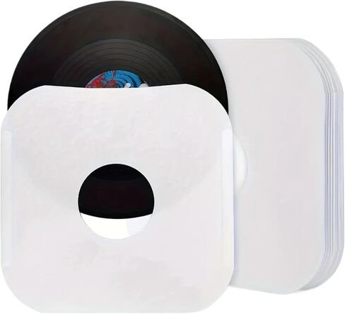 Record Sleeves 50 PCS 12-Inch Vinyl Sleeves, Round Corner Kraft Paper LP Inner with Center Hole in Saudi Arabia
