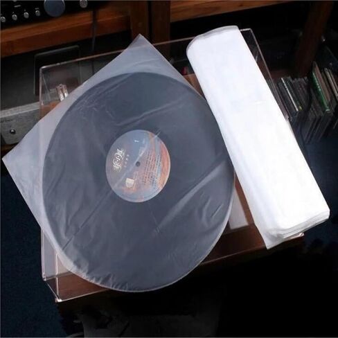 Record Sleeves 50PCS 12-Inch PE Vinyl Record Sleeves, Anti-Static Outer & Inner Plastic Cover in Saudi Arabia
