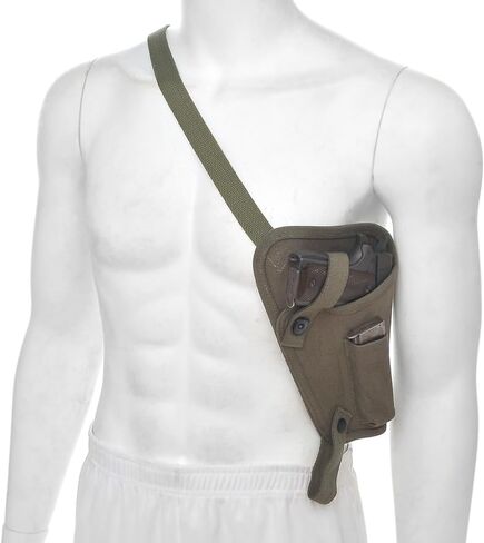 OD M3 Canvas Shoulder Holster with Magazine Pouch fits USGI Colt M1911 .45 in Kuwait