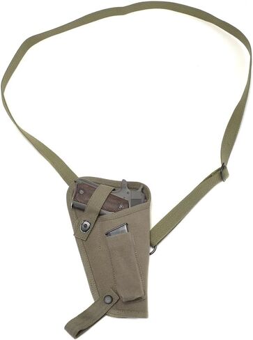 OD M3 Canvas Shoulder Holster with Magazine Pouch fits USGI Colt M1911 .45 in Kuwait
