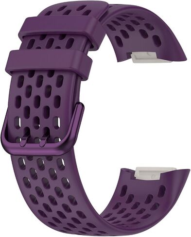 Strap Compatible with Fitbit Charge 6 / Charge 5, Breathable Soft Silicone Mesh Sport Band Replacement Wrist Strap for Women Men, Adjustable Watch Band in Saudi Arabia