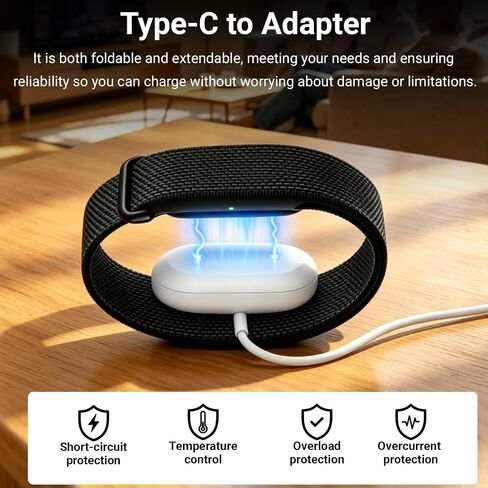 USB-C Charger Cable Compatible with Google Fitbit Air White in Kuwait