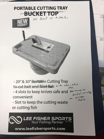 Cutting Tray with groove, knife slot, non-slip pad for fishing, kitchen, outdoor, contain your bait, fish, fruit in bay, no mess in Saudi Arabia