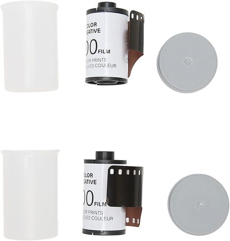2 Rolls 35mm Camera Color Film ISO 200, High Saturation HD Color Negative Film, 8 Exposures per Roll for 135 Cameras, Ideal for Portraits and Action Photography in Kuwait