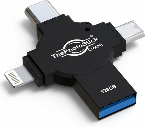 ThePhotoStick® Omni X 64GB Photo Backup for iPhone, Android and Computers in Kuwait
