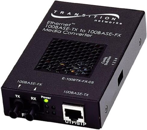 Transition Networks 100btx to 100bfx Standalone St 1300nm 2km (E-100BTX-FX-05) in Saudi Arabia