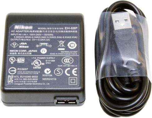 EH-68P 5V 0.5A AC Adapter Compatible with Nikon CoolPix P100 S3000 S4000 S6000 S640 S70 S80 S8000 S8100 in Saudi Arabia