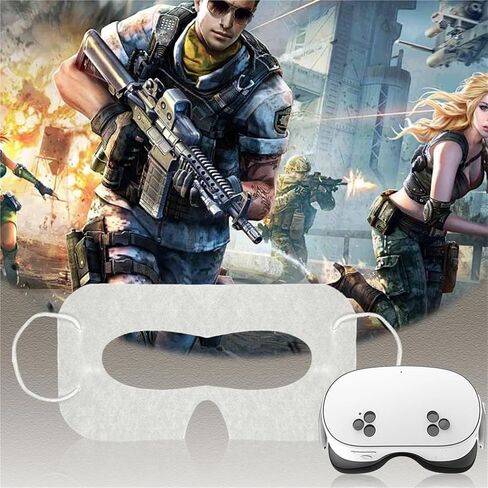 Disposable VR Mask 100Pcs Disposable VR Eye Covers for Meta Quest 3S, Sweat Guard Face Mask Protector in Saudi Arabia