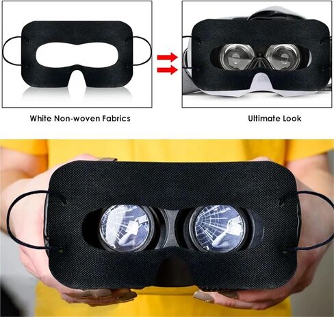 Disposable VR Mask 100-Pack Universal Disposable VR Eye Mask for Quest 3/Pico 4/PSVR2, Sweat Breathable Cover in Saudi Arabia