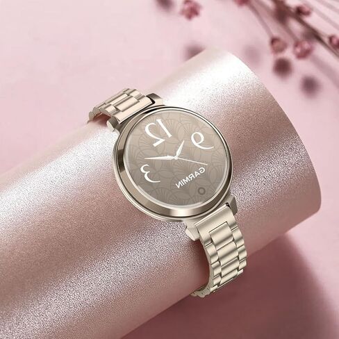 ViCRiOR Watch Bands Compatible withGarmin Lily 2/Lily 2 Active Women, Solid Stainless Steel Metal Replacement Bracelet Strap for Garmin Lily 2 in Kuwait