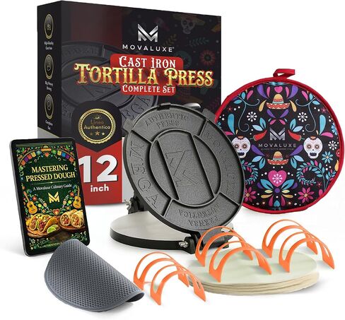 Tortilla Press 12 Inch Large, Cast Iron Tortilla Maker Complete press Kit in Saudi Arabia