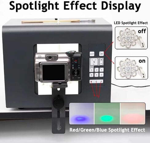 Professional Photo Studio Light Box with 6 Switching Light Source Modes for Camera Shooting, LED Photography Light Box Portable Photography Light Tent in Saudi Arabia