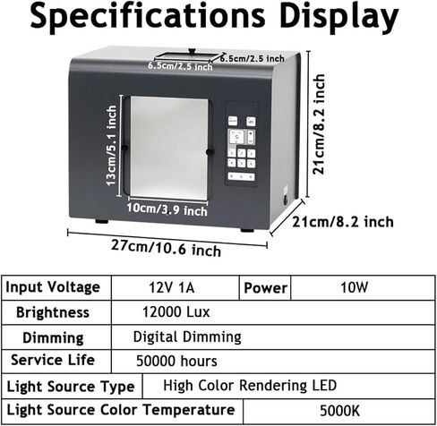 Professional Photo Studio Light Box with 6 Switching Light Source Modes for Camera Shooting, LED Photography Light Box Portable Photography Light Tent in Saudi Arabia