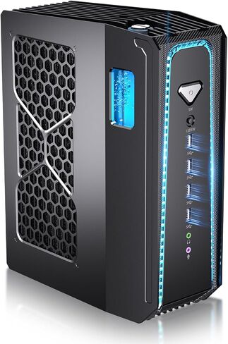 Gaming PC, Liquid-Cooled PC with i9-14900F 24 Cores, Win-11 Pro, 64G DDR5, 2T M.2 PCIE4.0 SSD, Desktop Computer with GeForce RTX5070 12G, Four Display, 8K@60Hz Outputs, Dual LAN, WiFi7/BT5.4 in Kuwait