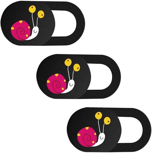 MERRYHAPY 3pcs Webcam Cover Laptop Privacy Protect Slide Camera Cover Abs Material Snail Shape Easy to Use Privacy Protection for Laptop and Tablet in Kuwait
