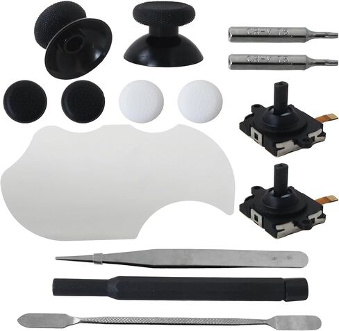 13-in-1 Complete Repair & Replacement Kit for Meta Quest 3 Controllers - Includes Joysticks, Thumbsticks, T5 Screwdrivers, Pry Tool to Fix Drift & Wear in Saudi Arabia