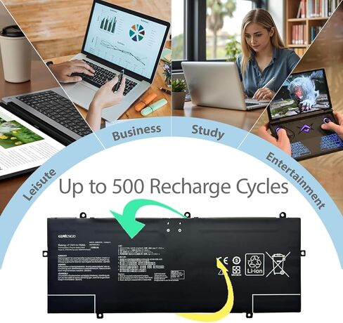 C22N2211 تبديل البطارية لـ Asus Zenbook 14 OLED UX3405MA UX3405ZA UX3405VA Series 0B200-04400000 2ICP5/49/120-2 in Kuwait