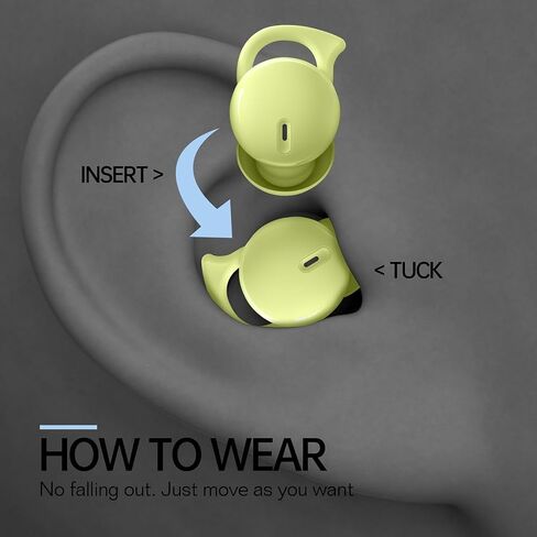 Invisible Sleep Headphones,Sleep Earbuds for Side Sleepers,Small Comfortable Fit Noise Blocking Sleep Ear Buds,Bluetooth 5.3 Wireless Earbuds, in-Ear Ear Buds for Sleeping, Working (Green) in Saudi Arabia