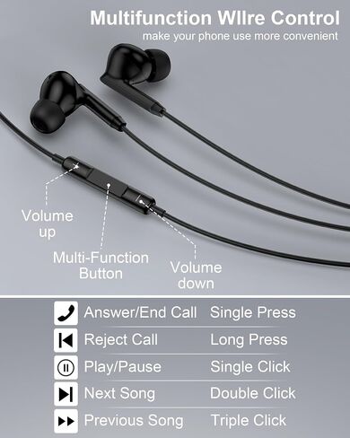 Wired Earbuds USB-C Headphones for Samsung Buds Galaxy S26 S25 Ultra S24 in Kuwait