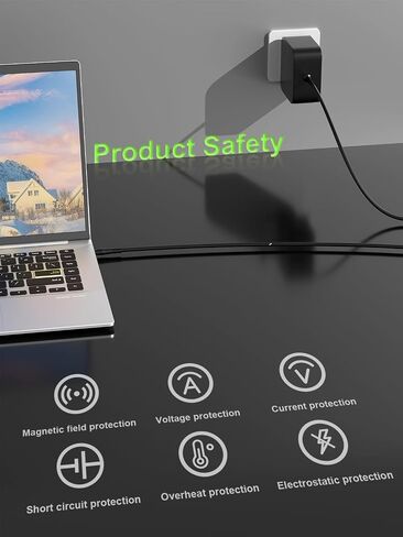 PowerPartnerLink 65W Laptop Charger Compatible with ASUS Vivobook Go Flip 14 15 16 17, Zenbook 13 14 15, ExpertBook, Chromebook C202 C300, 19V 3.42A AC Adapter Replacement, 5.5*2.5mm Round Tip Power in Saudi Arabia