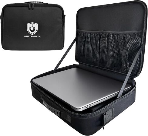 Magnetic Laptop Stand for Field Technicians, Heavy Duty Magnetic Tray Workstation with 18 Strong Magnets, Portable Foldable Tool Desk for HVAC, Trucks, Metal Surfaces, Holds up to 60 lbs in Saudi Arabia