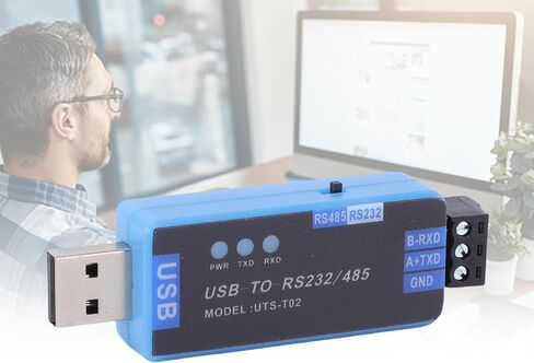 USB to 485 232 Converter with Protective Circuit for Industrial Data Transfer Solutions 5m Long ABS Design in Saudi Arabia
