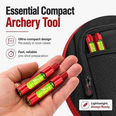 2-Pack Berger Hole Bow Level, Aluminum Archery Leveling Tool in Saudi Arabia