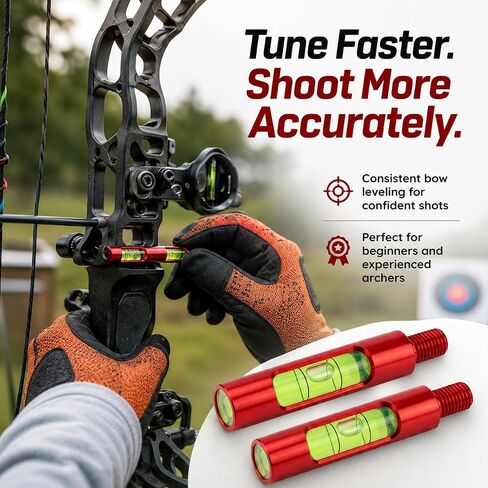 2-Pack Berger Hole Bow Level, Aluminum Archery Leveling Tool in Saudi Arabia